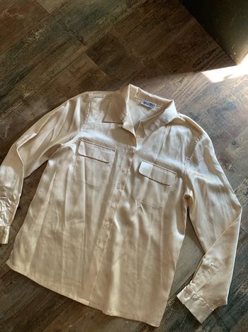 Chemise manches longues satinée