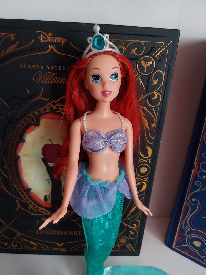 Poupée La Petite Sirène Ariel et ses amis Rare Mattel Polochon Sébastien - photo numéro 2