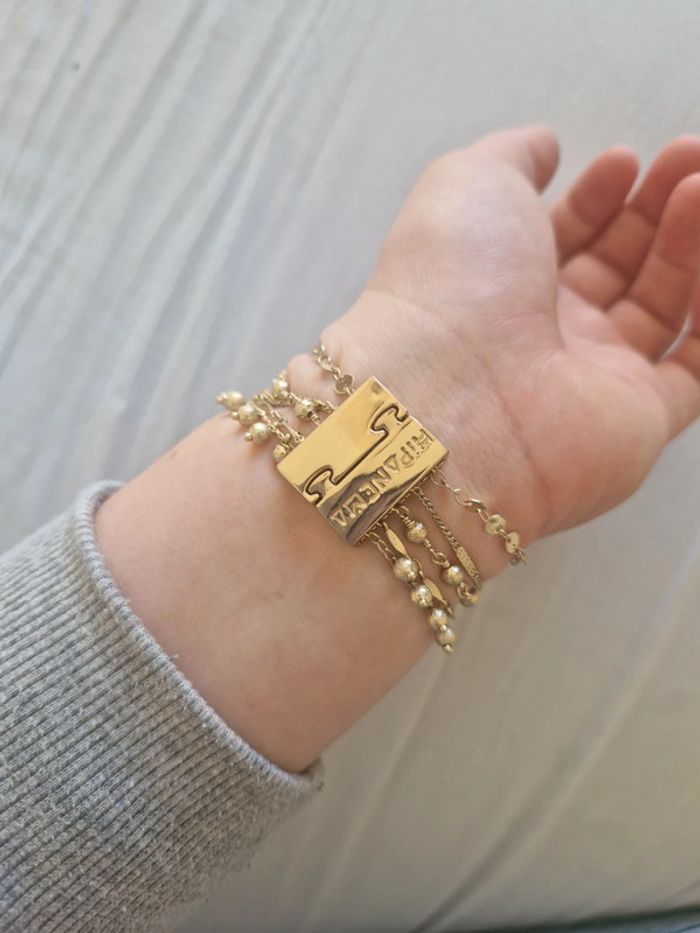 Bracelet hipanema magic gold sun soleil breloques doré - photo numéro 3