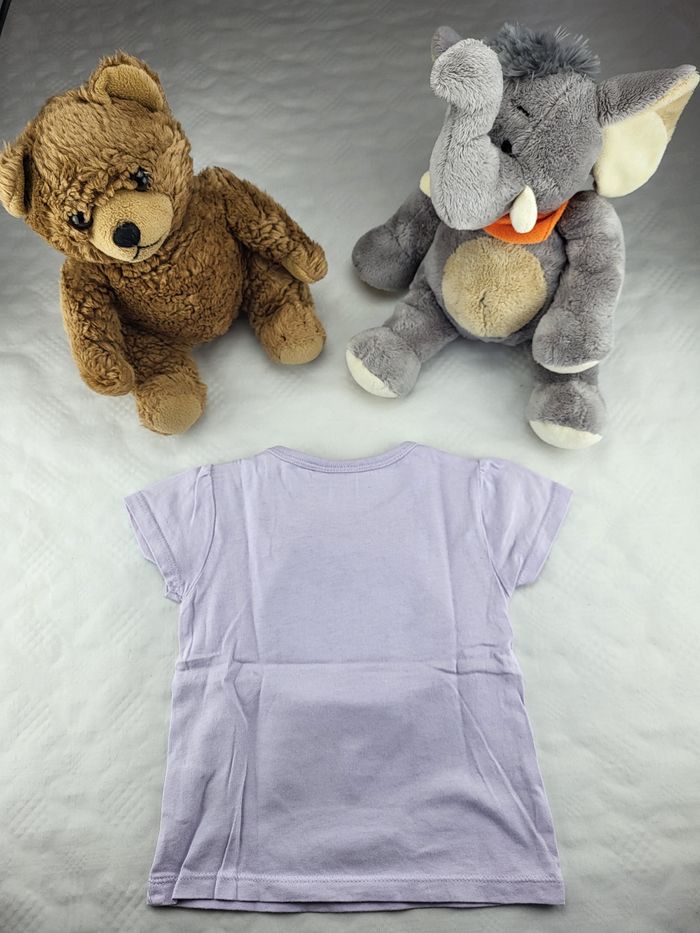 Tee-shirt violet lilas Minnie Disney 12mois - photo numéro 2