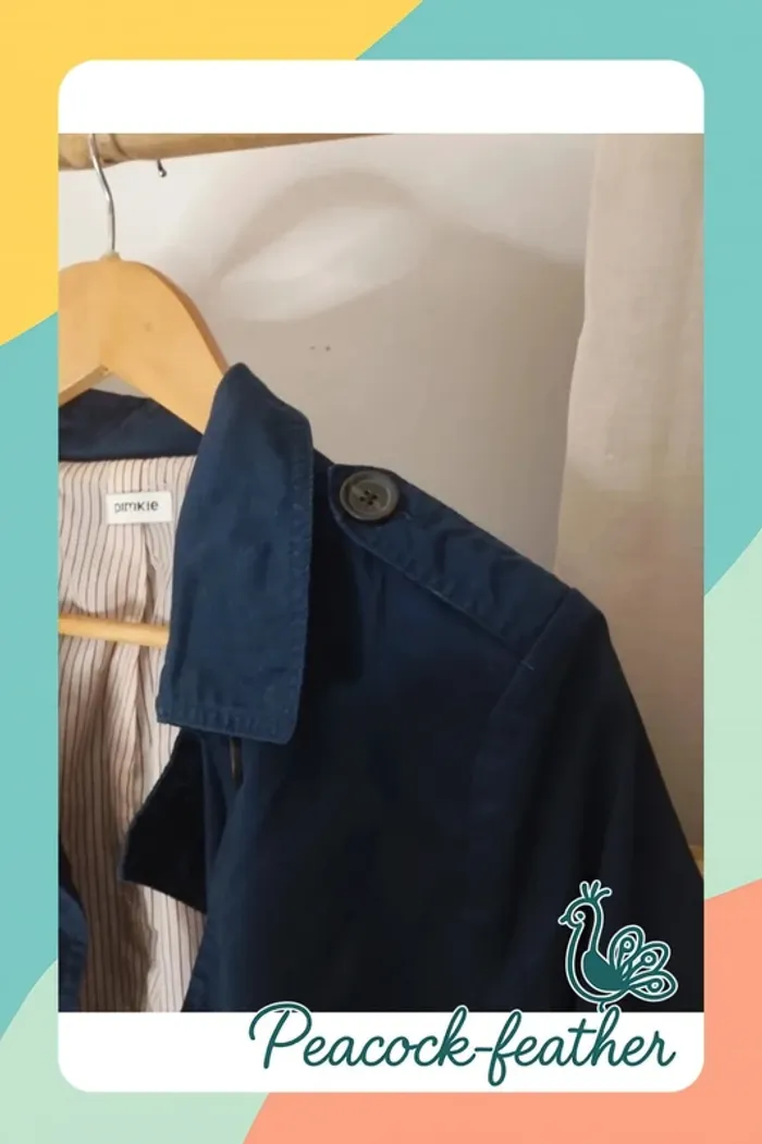 Veste caban bleue Pimkie 38 - photo numéro 9