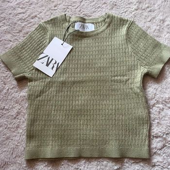 Tshirt vert zara 
