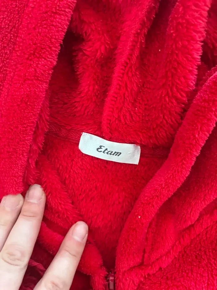 Veste polaire rouge Etam - photo numéro 3