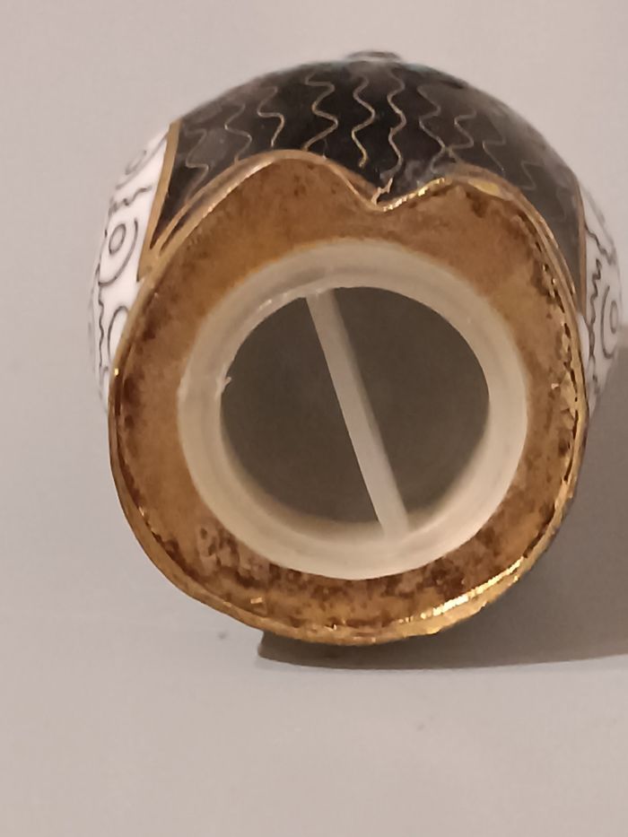 Salière chouette cloisonnée - photo numéro 9