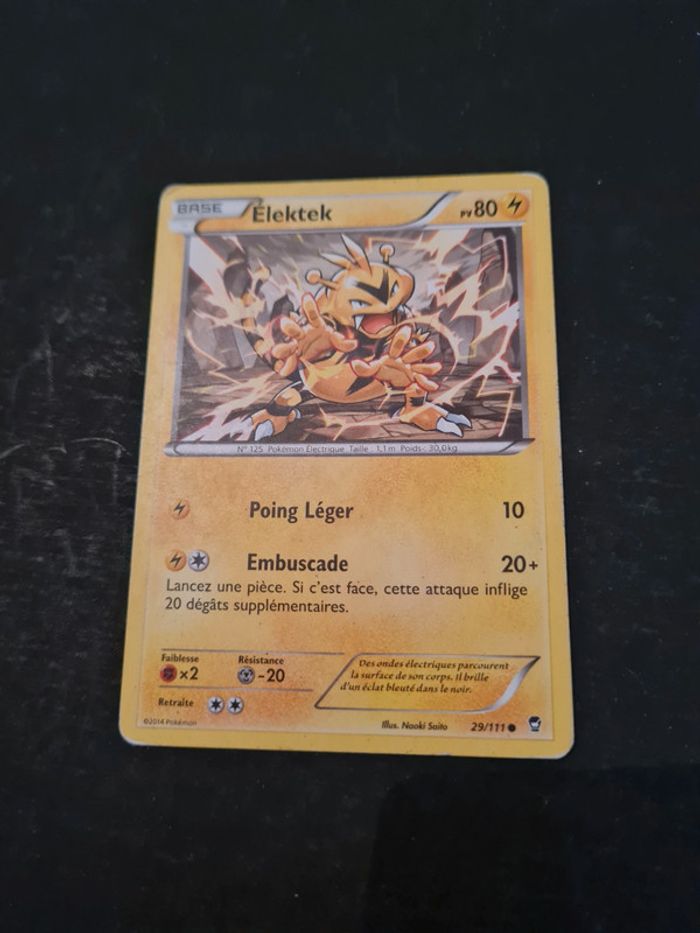 Carte pokémon Elektek 29/111
