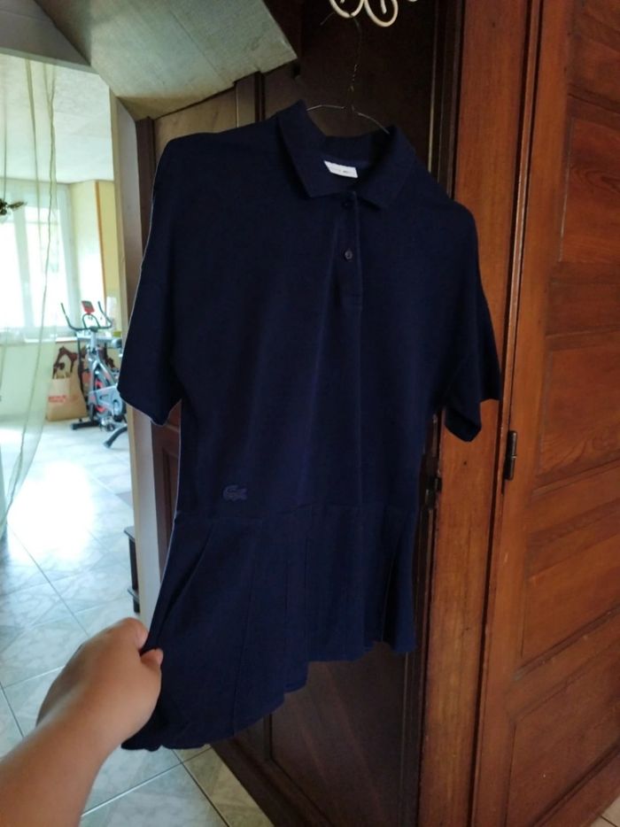 Polo pull bleu marine Lacoste vintage M/38