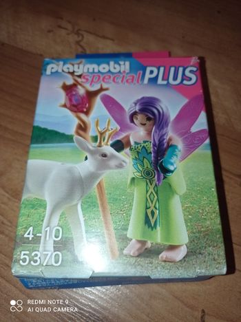 Playmobil spécial plus 5370, fée + chevreuil