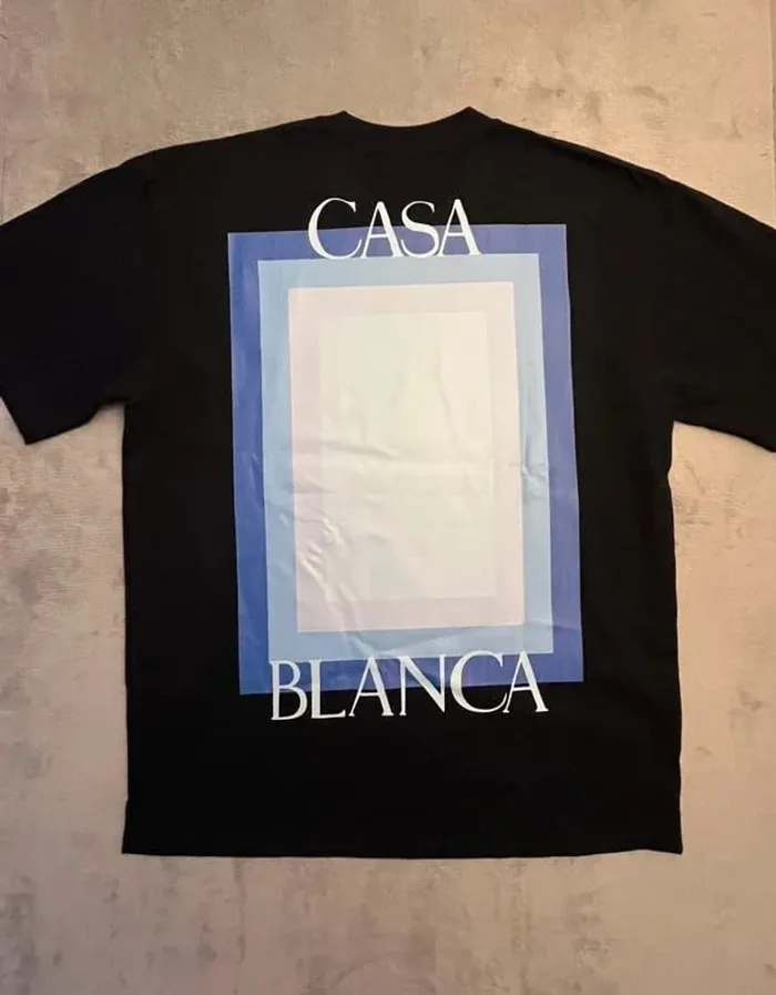 T-shirt Casablanca Crewneck – Noir – Back Big Logo – Taille M - photo numéro 5