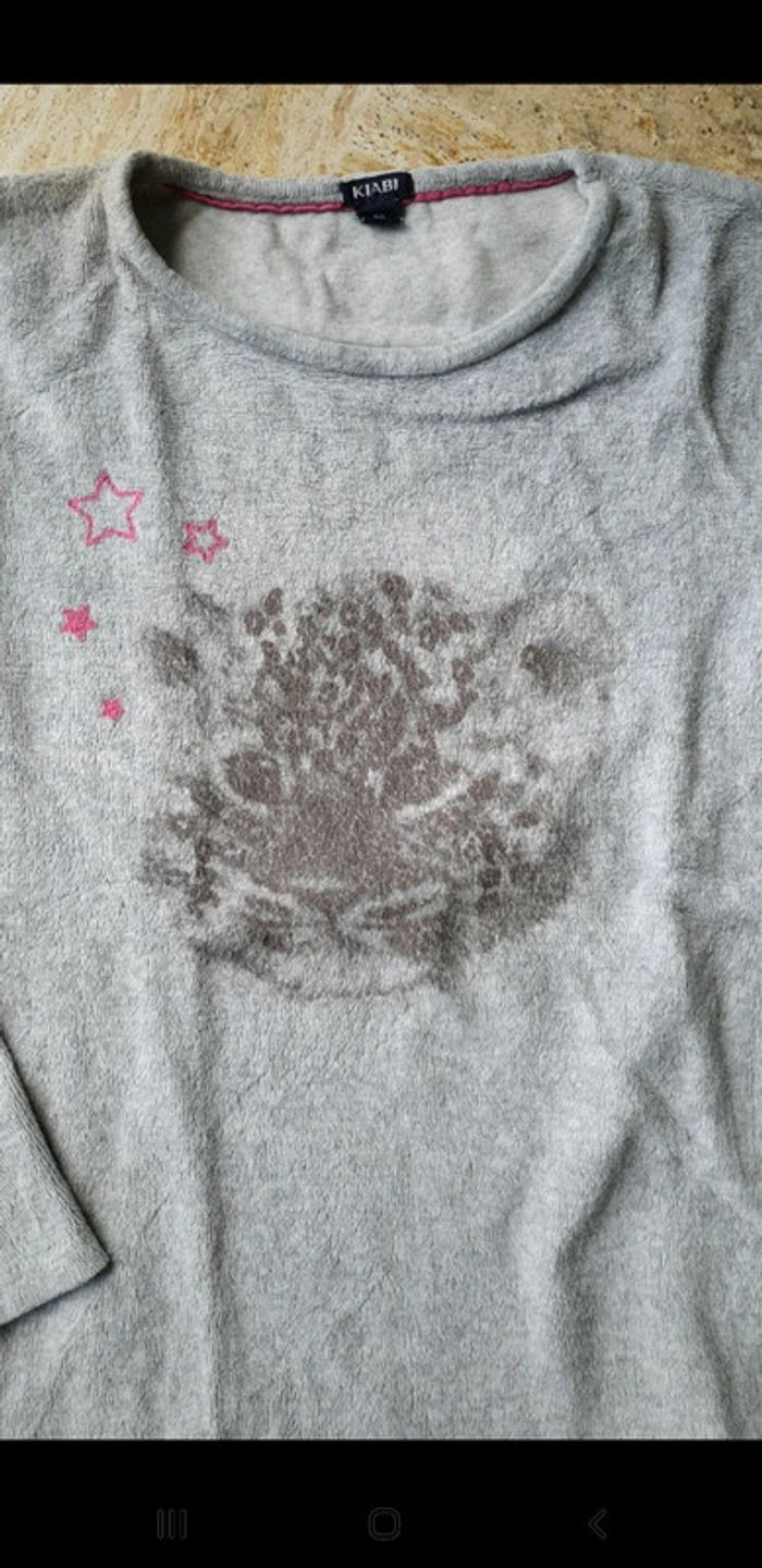 Pyjama fille gris 8 ans - photo numéro 3