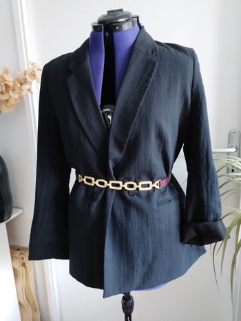 Blazer croisé noir