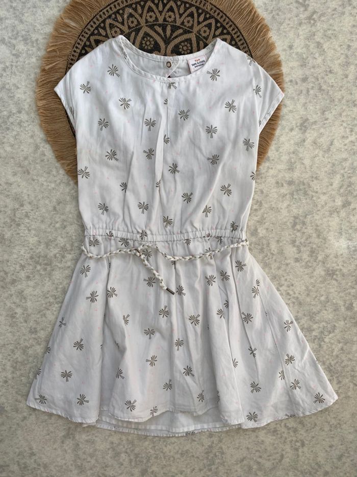 Robe blanche palmiers Tape à l’œil