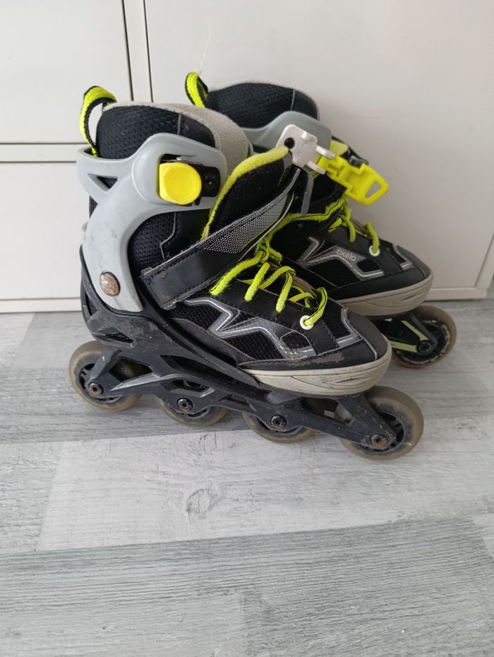 Roller Oxelo fit 3 taille réglable de 32 a 35 - photo numéro 3