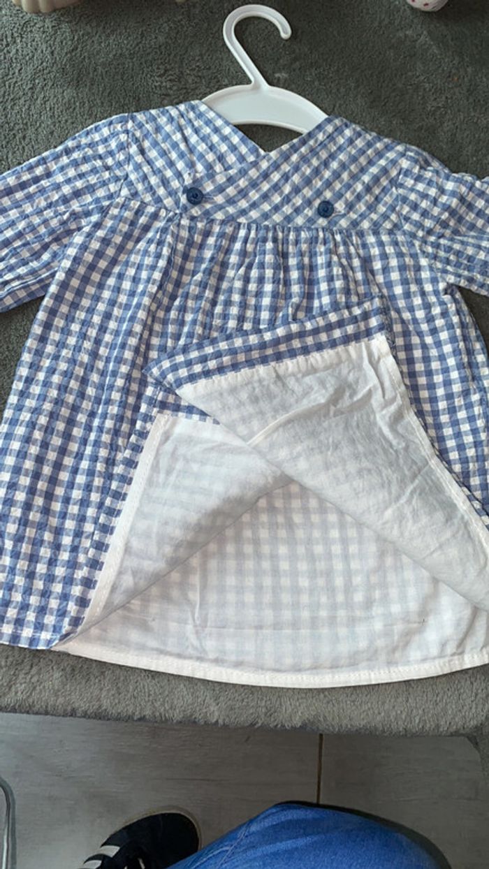 Jolie robe vichy bleu et blanche - photo numéro 5