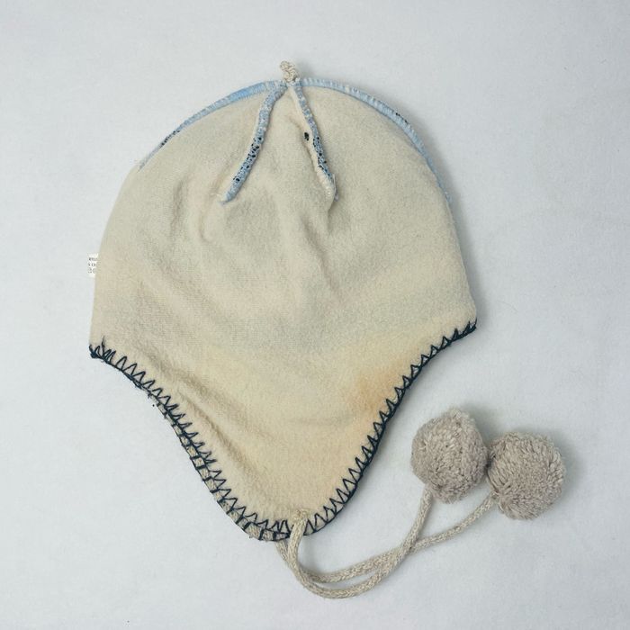 🥶 Bonnet Péruvien. Enfant. Très bon état. Beige et marine. - photo numéro 8