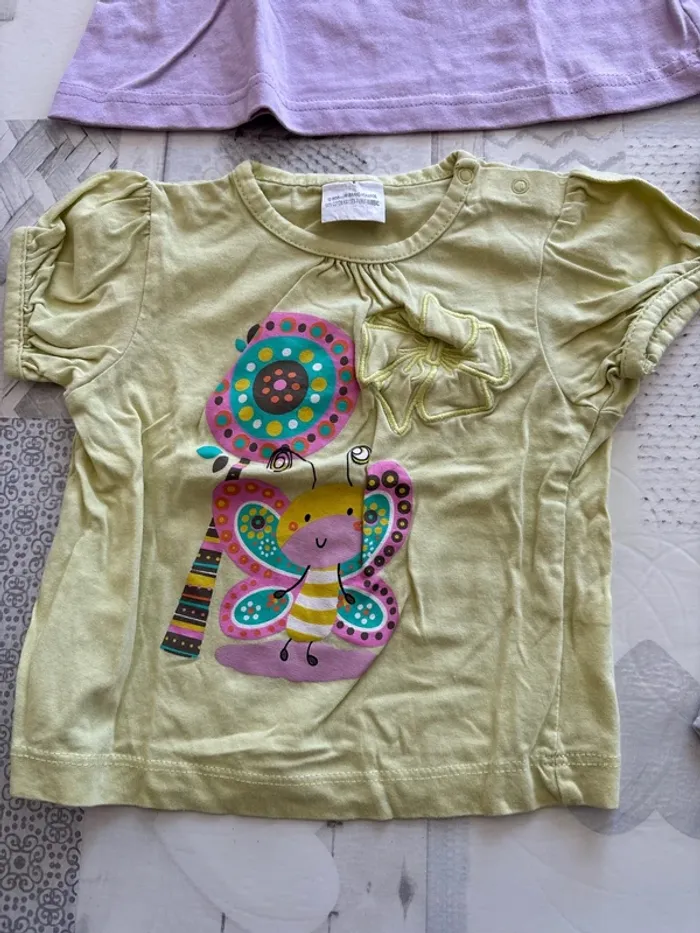 Lot 12 mois fille tee shirt mc - photo numéro 5