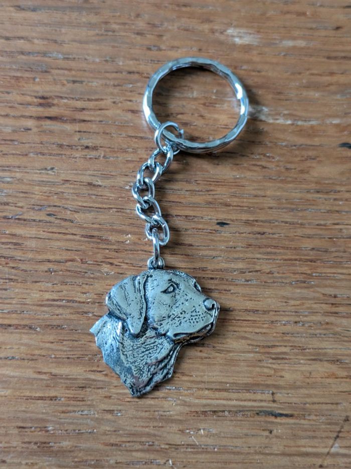 Porte clés Labrador en étain