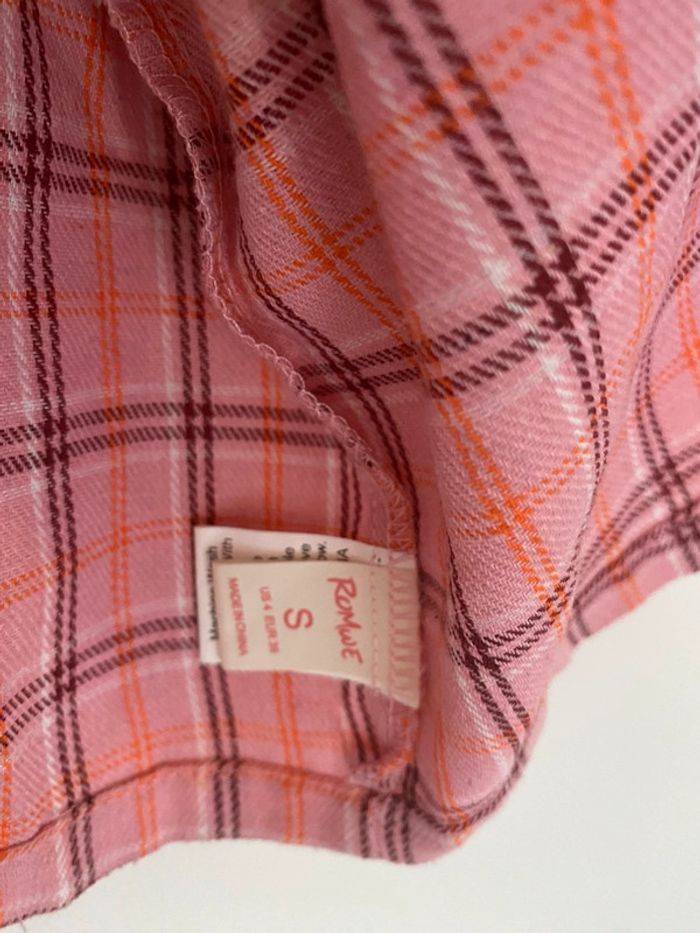 Top sans manches carreaux rose Neuve - photo numéro 5