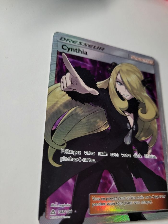Carte pokémon dresseur Cynthia - photo numéro 2