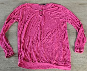 Blouse à manches longues, rose fushia, Kiabi, taille M