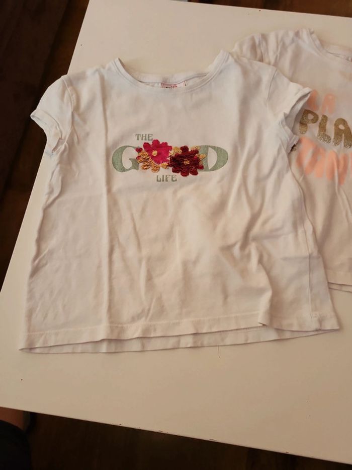 Lot 2 tee shirt tao 3ans - photo numéro 2
