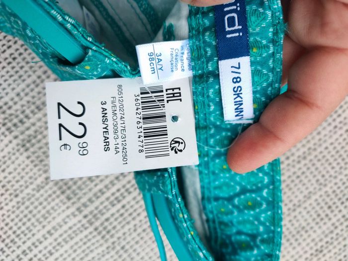 Pantalon 7/8 skinny okaidi - photo numéro 3