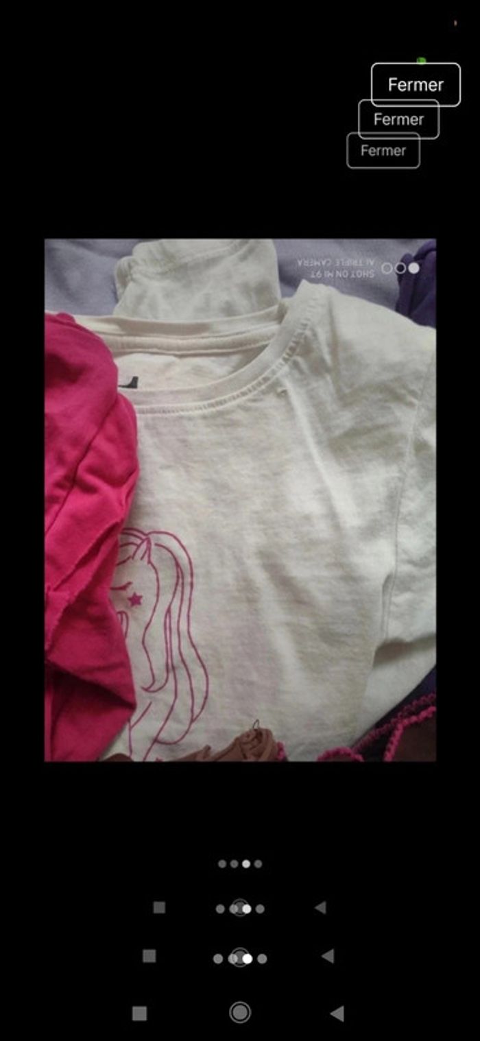 Lot tee-shirts avec et sans manches 10ans - photo numéro 3