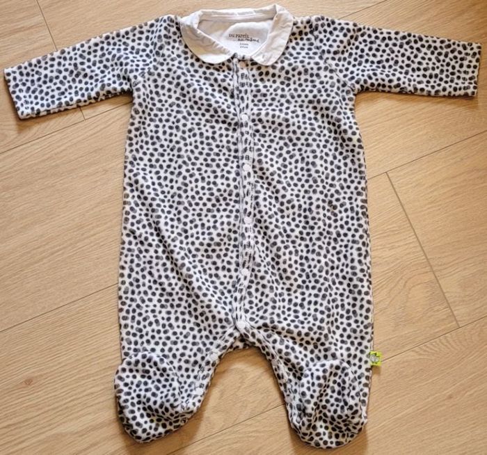 Pyjama velours léopard "Pareil au même" 3M