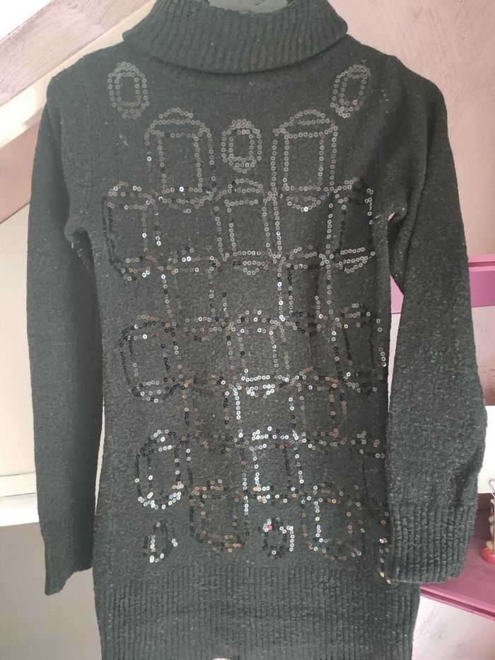Robe pull col roulé