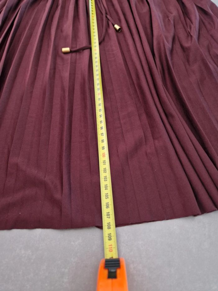 Robe longue Vintage rouge bordeaux - photo numéro 4