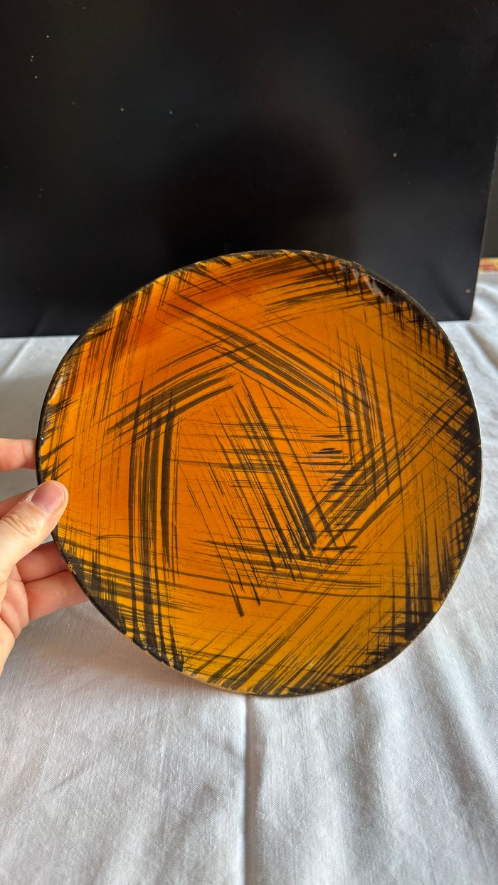 Ensemble de 12 assiettes plates 25 cm, Made in france Niderviller, Tourbillon - photo numéro 7