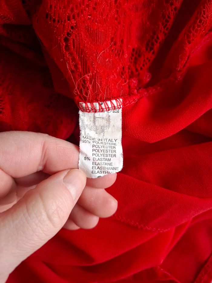 Top blouse rouge 38 - photo numéro 5