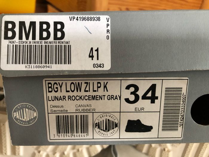 Chaussures Palladium en toile - photo numéro 5