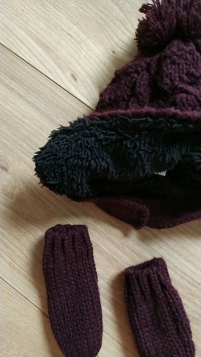 Bonnet + gants (6/12 mois) - photo numéro 2