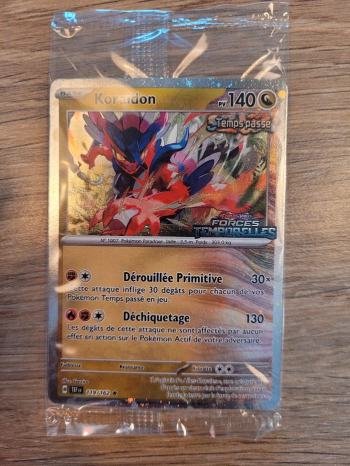 Vends carte pokemon promo koraidon 119/162 forces temporelles