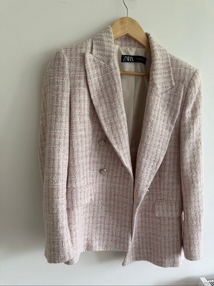 Blazer rose Zara taille 38 M - photo numéro 2