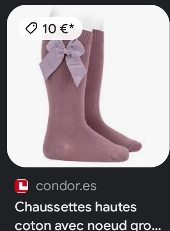 Chaussettes rose taille 1 à 3 ans - photo numéro 4