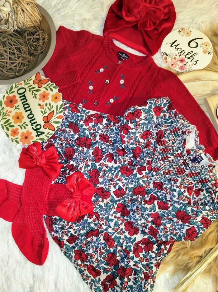 Ensemble complet automne/hiver sergent major fille 6 mois 🎀 - photo numéro 4