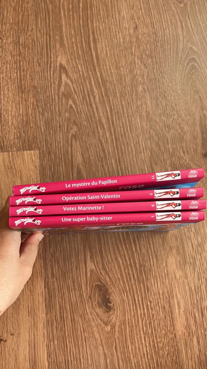 Lot de 4 livres Miraculous bibliothèque rose - photo numéro 3