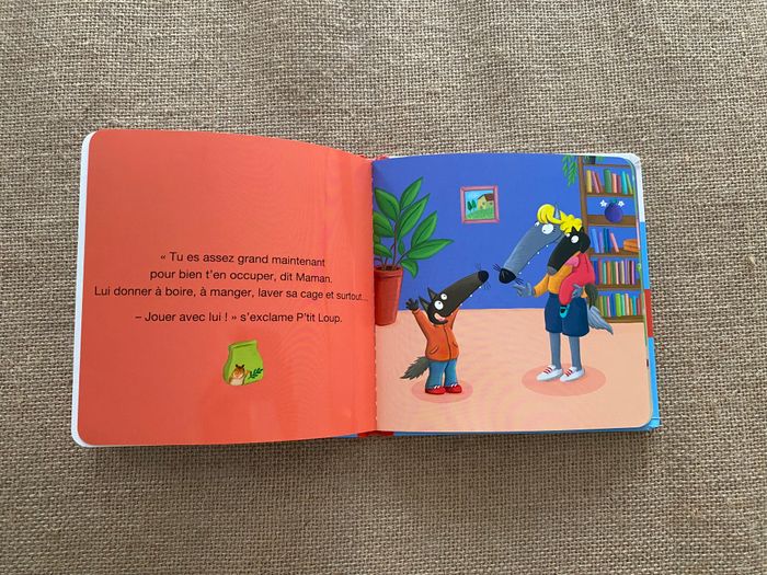 Livre p'tit loup a un animal de compagnie Auzou - photo numéro 3