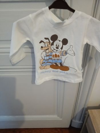 Tee-shirt Disney blanc et multicolore