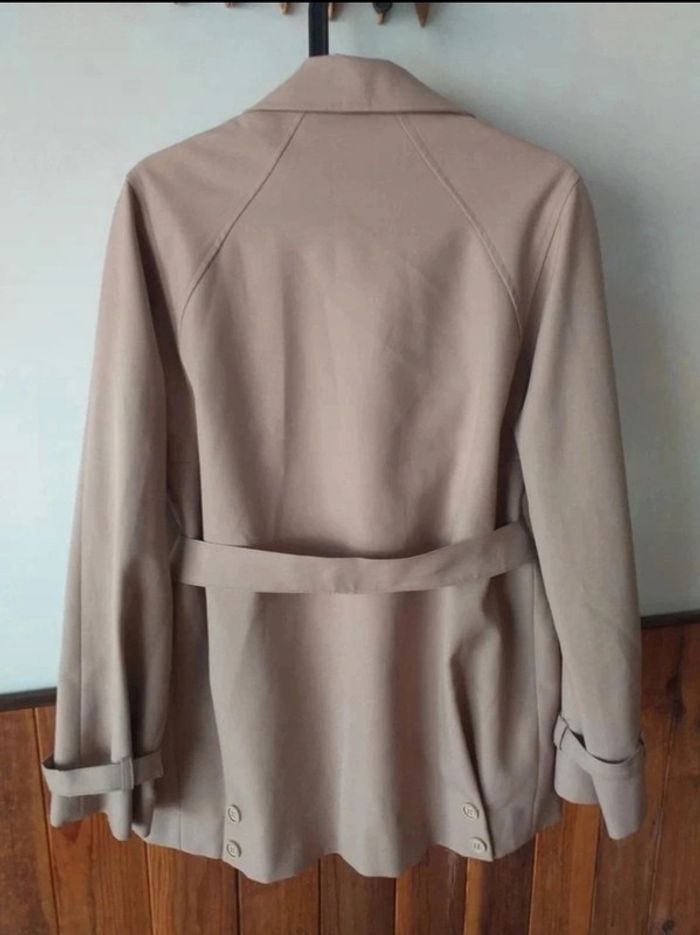 Trench marron/crème vintage - photo numéro 6