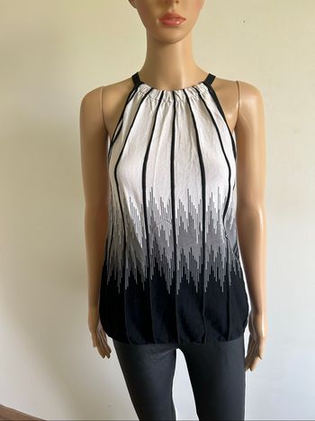 Débardeur blanc et noir Liu Jo taille 44 bon état (taille petit)