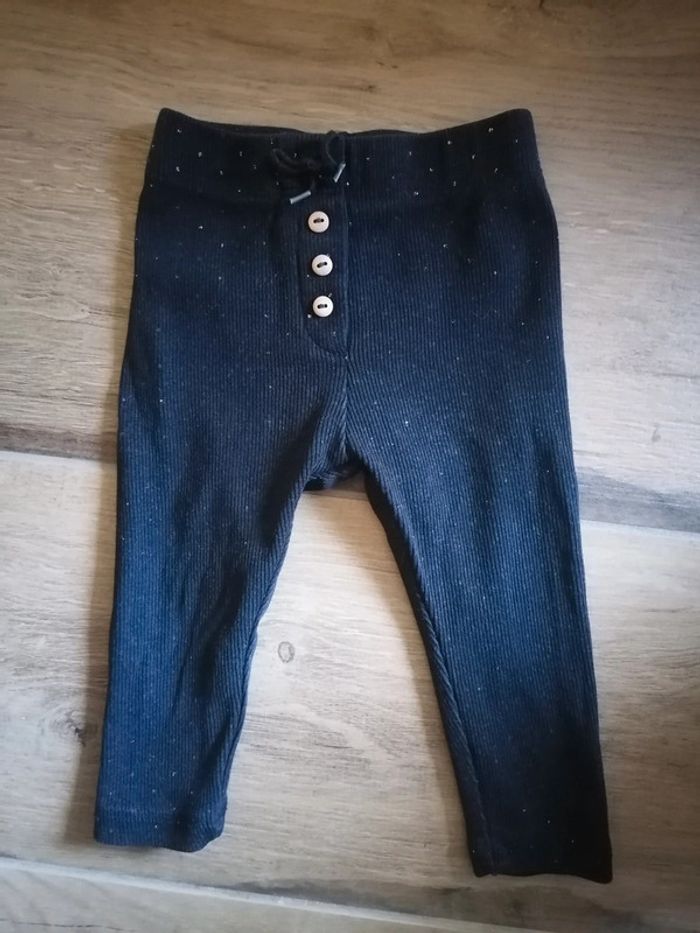 Legging noir/doré