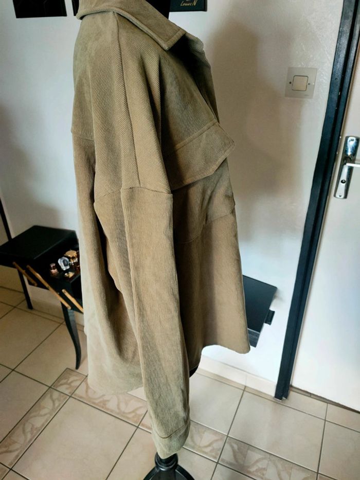 Chemise velours kaki - photo numéro 3