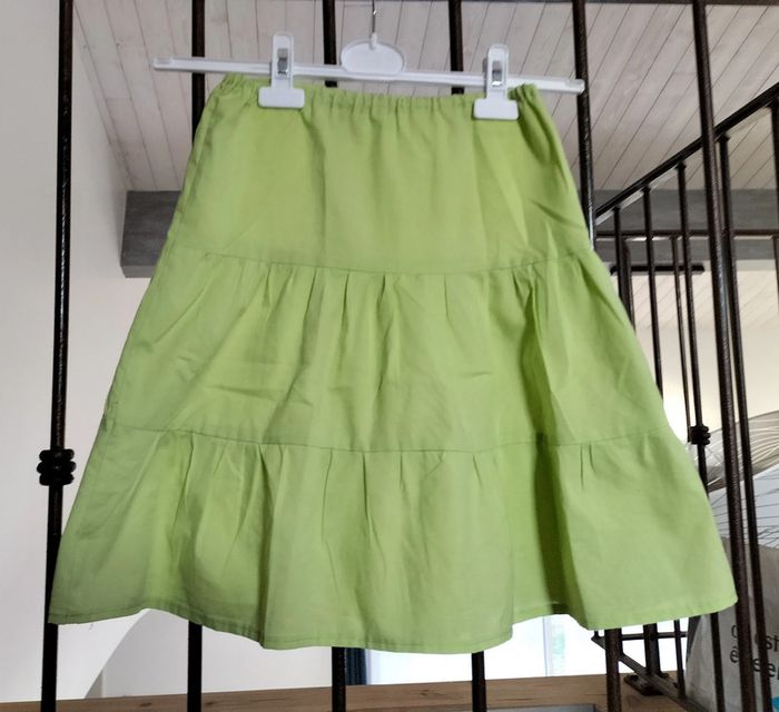 Jupe vert anis 12 ans