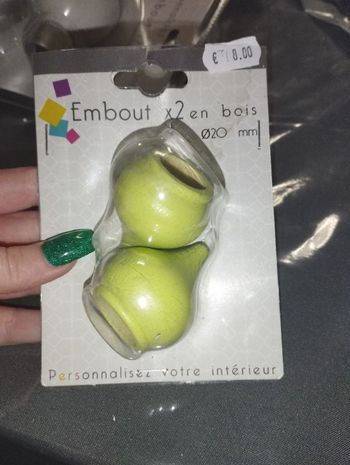 Embout tringle a rideau