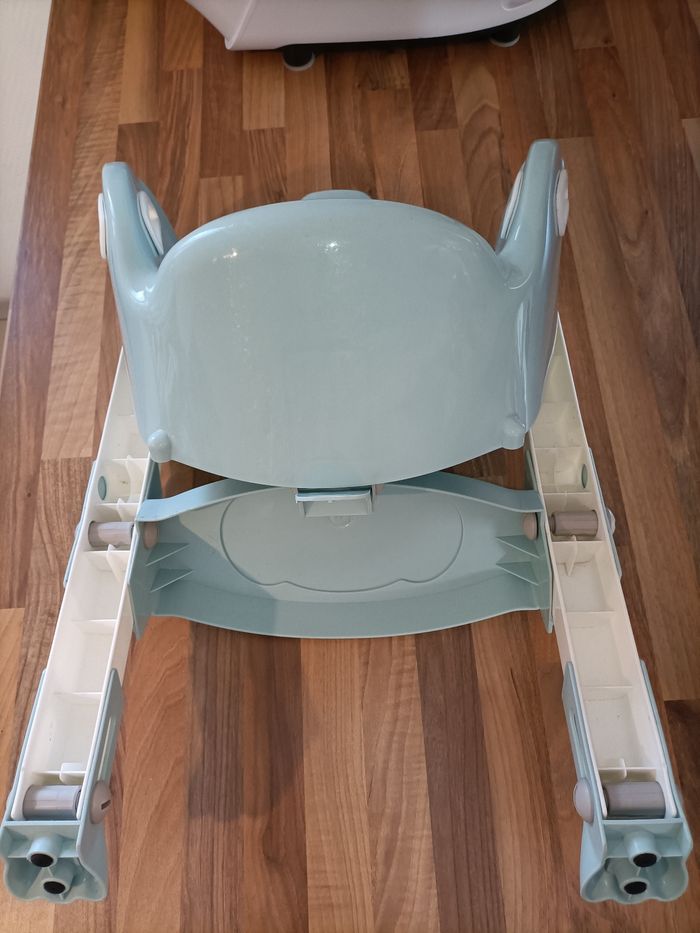 Réducteur wc toilettes escalier marches blanc et menthe - photo numéro 4