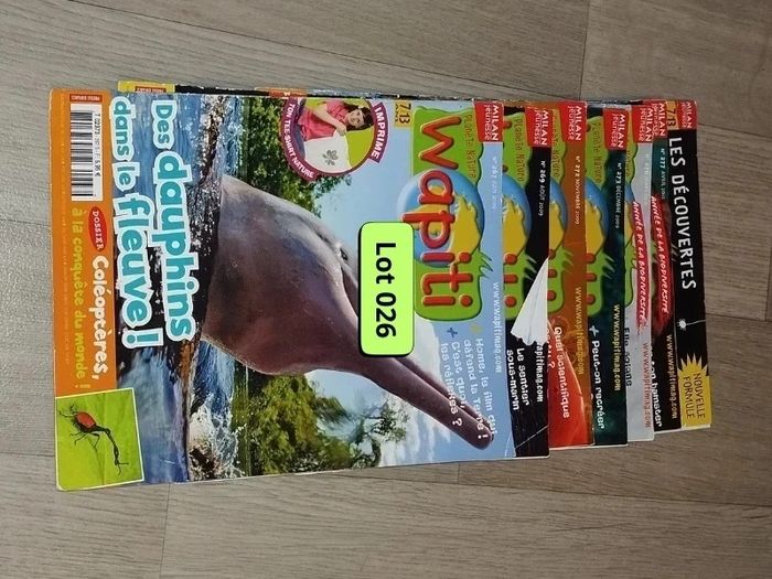 Lot de 7 magazines Wapiti année 2009-10 L026  7586089727