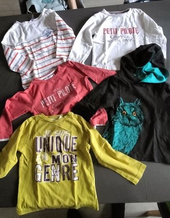Lot t shirt manches longues