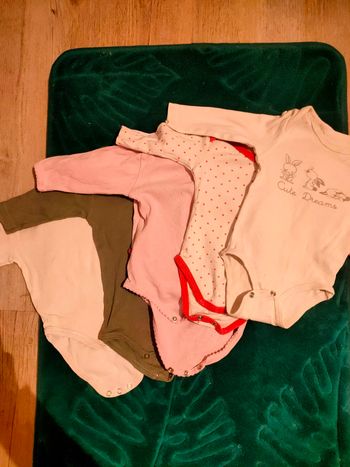 Lot de 5 bodies 3 mois